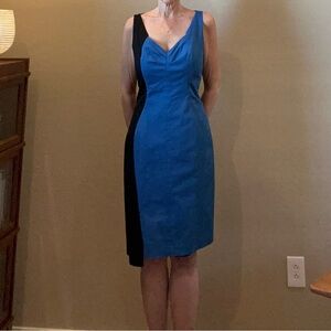 NWT T. TAHARI Sleeveless Asymmetrical Fully Lined Dress, Size 10